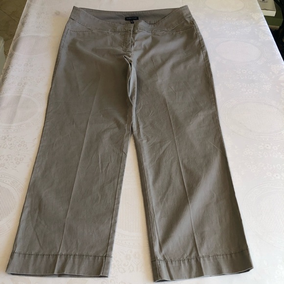 Eileen Fisher Chino Tan/Khaki Cropped Capri Straight Pants Women’s Size 12 - Picture 5 of 15